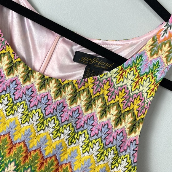 girlfriend by silver silk VINTAGE Size L MADE IN ITALY - Picture 3 of 7